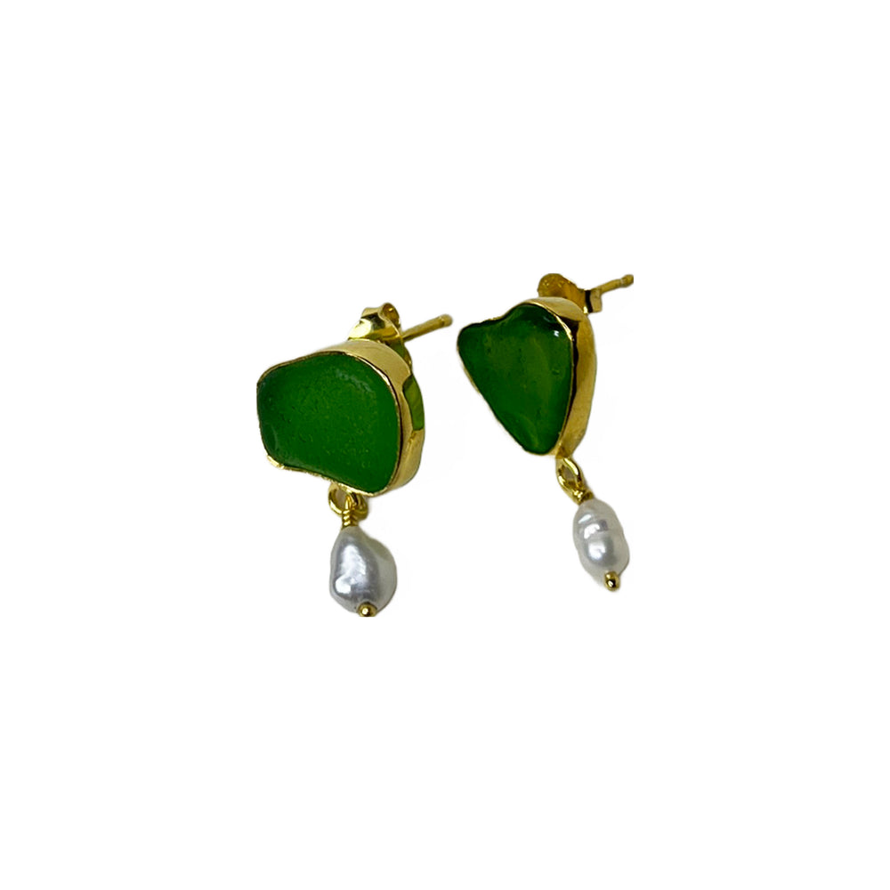 Kamara Earrings in Green