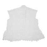 SHORT SLEEVE LACEY TOP WHITE