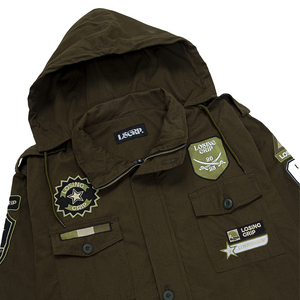 LOSINGGRIP PARKA JACKET GREEN ARMY