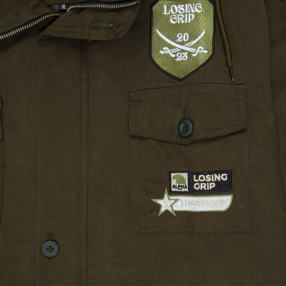 LOSINGGRIP PARKA JACKET GREEN ARMY