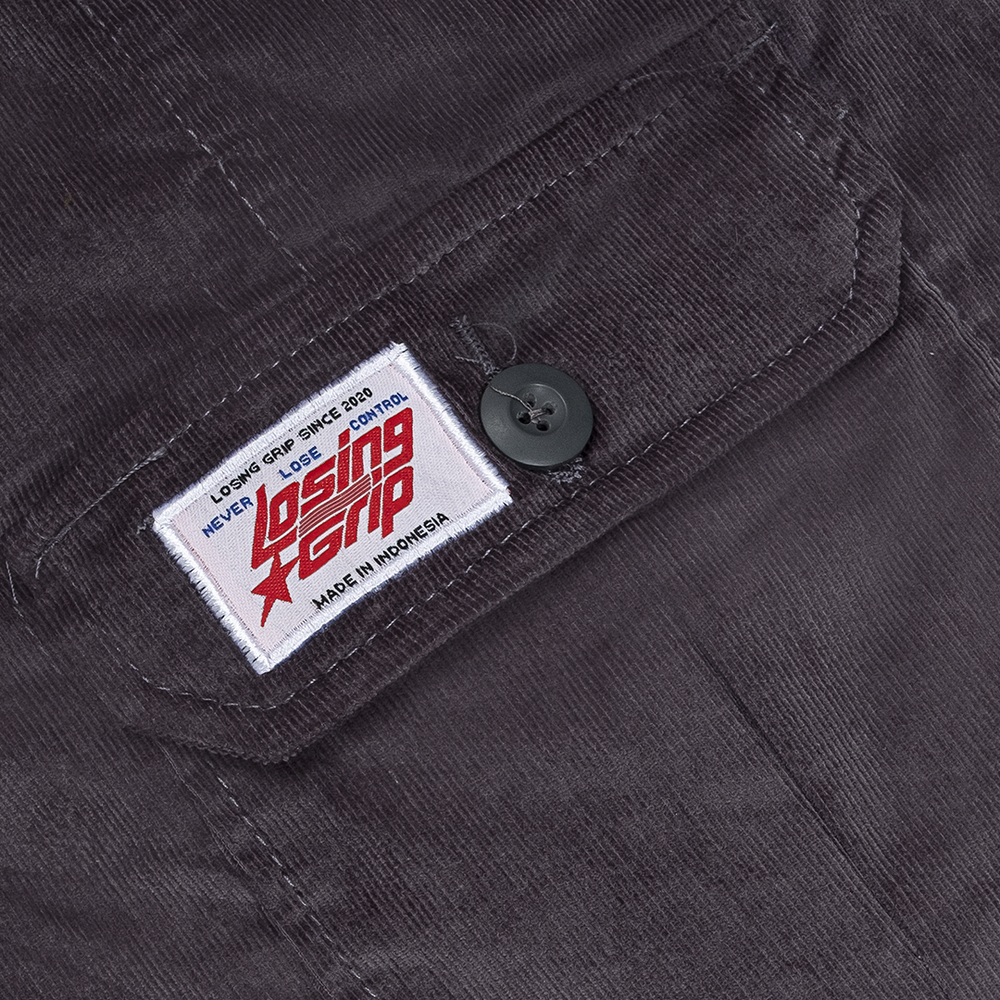 LOSINGGRIP SHORT CARGO CORDUROY GREY