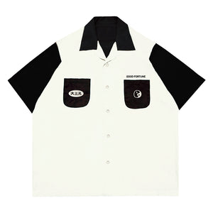 DINER SHIRT BLACK/WHITE