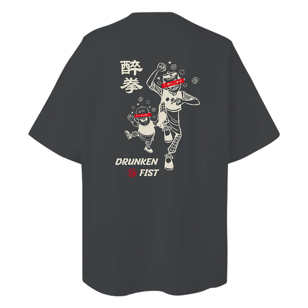 OMQ x ZHD Drunken Tee Black