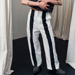 MAL PANTS 3 WHITE & BLACK