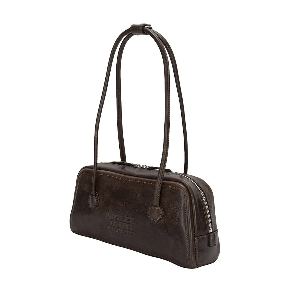 Soft Baguette Bag Washed Brown Pull Up