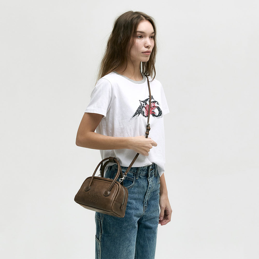 Soft Tote Mini Washed Brown Pull Up