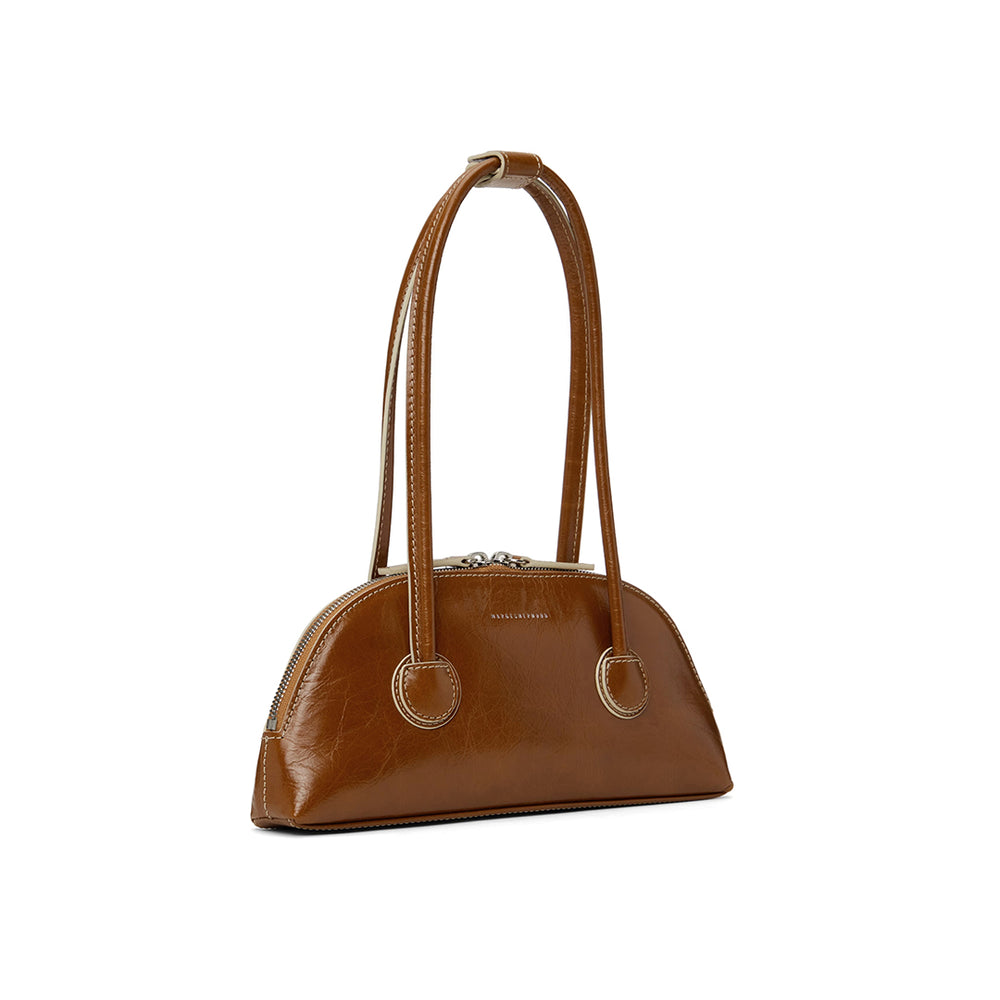 Bessette Shoulder Brown Crinkle