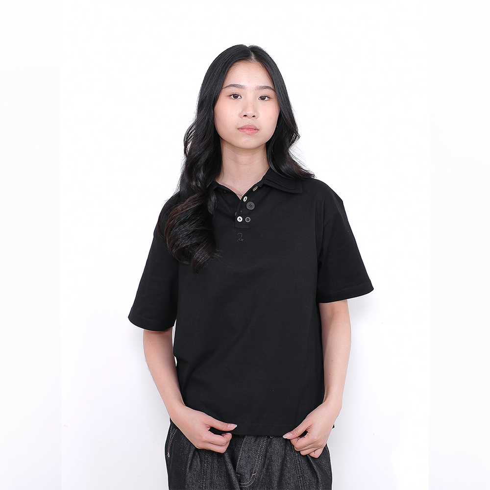 MULTI BUTTON POLO TEE