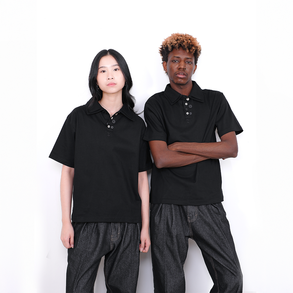 MULTI BUTTON POLO TEE