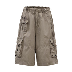 WASHING CARGO HALF PANTS (UNISEX) VINTAGE BEIGE