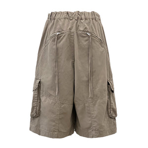 WASHING CARGO HALF PANTS (UNISEX) VINTAGE BEIGE