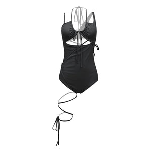 MULTIWAY STRAP SWIM SUIT BLACK