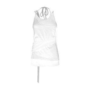 MULTIWAY LAYERED SLEEVELESS WHITE