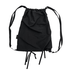 LIGHT SHIRRING GYM SACK BLACK