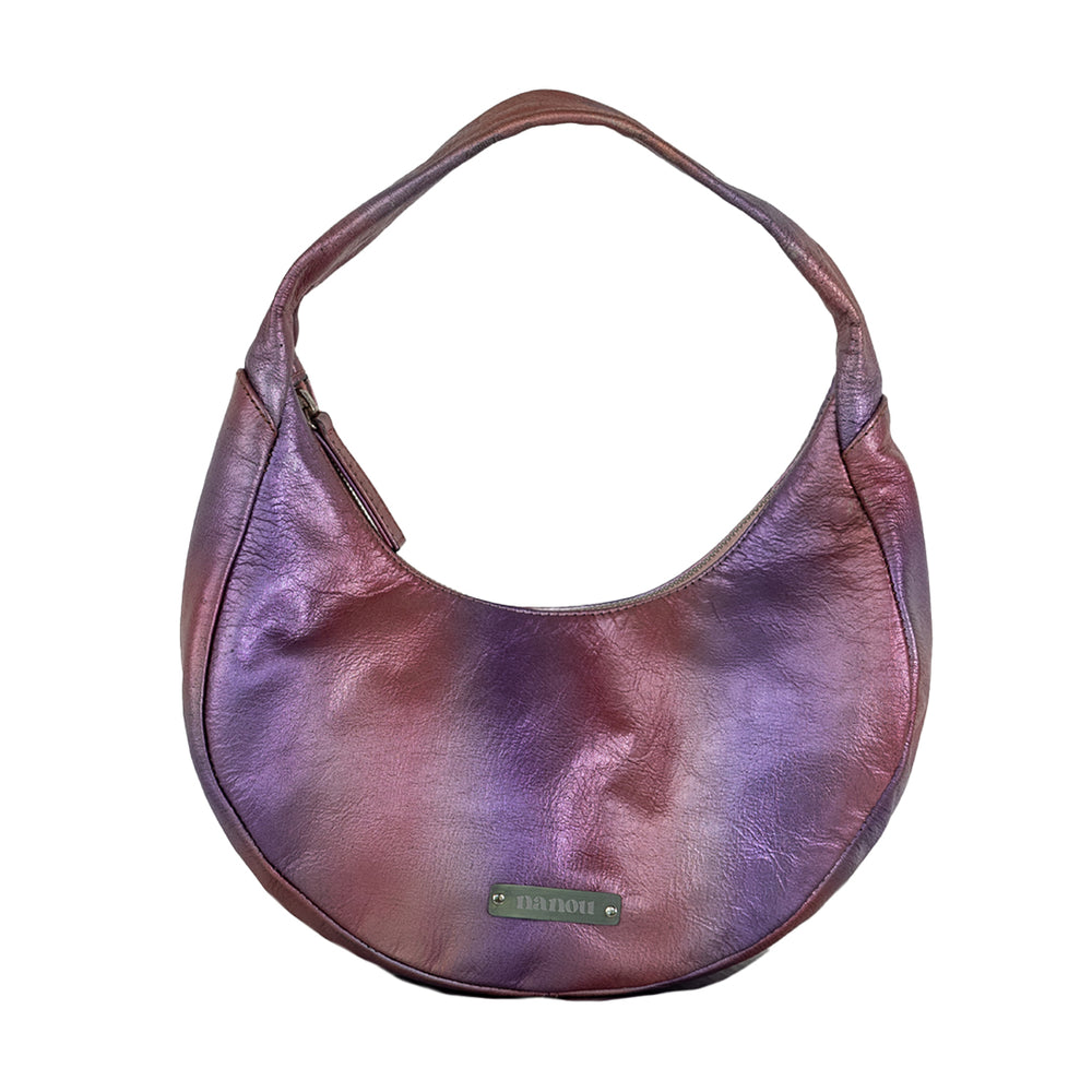 
            
                Load image into Gallery viewer, THE CIRCLE BAG SMALL PINK METALLIC
            
        