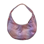 THE CIRCLE BAG SMALL PINK METALLIC