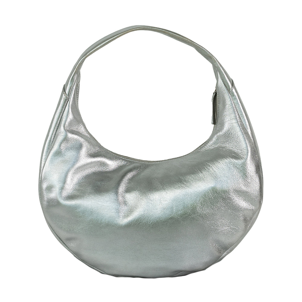 
            
                Load image into Gallery viewer, THE CIRCLE BAG MEDIUM SILVER
            
        