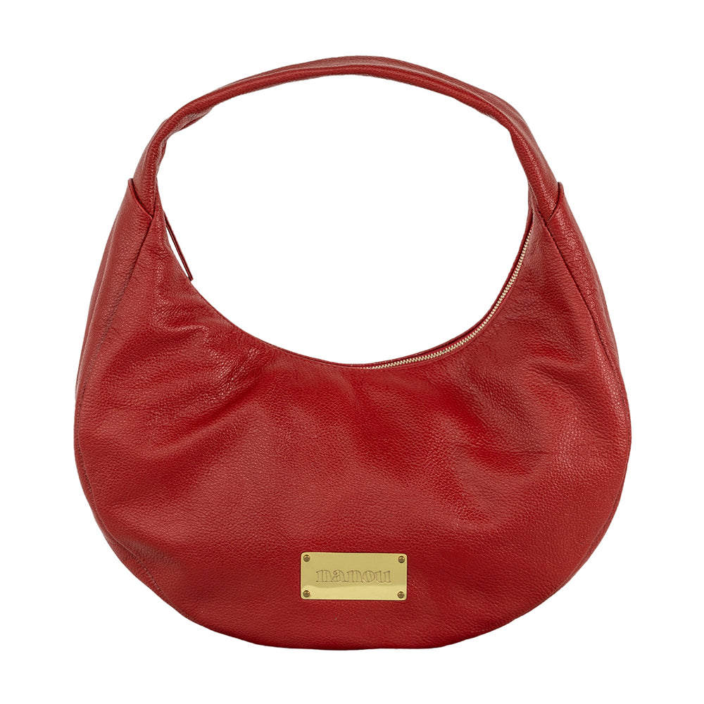 THE CIRCLE BAG MEDIUM RED