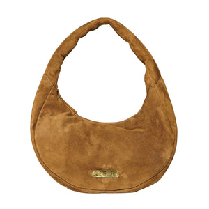 THE CIRCLE BAG SMALL - SUEDE CHOCOLATE
