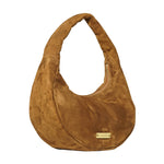 THE CIRCLE BAG SMALL - SUEDE CHOCOLATE