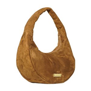 THE CIRCLE BAG SMALL - SUEDE CHOCOLATE