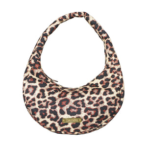 THE CIRCLE BAG SMALL - SUEDE LEOPARD