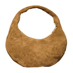 THE CIRCLE BAG MEDIUM - SUEDE CHOCOLATE
