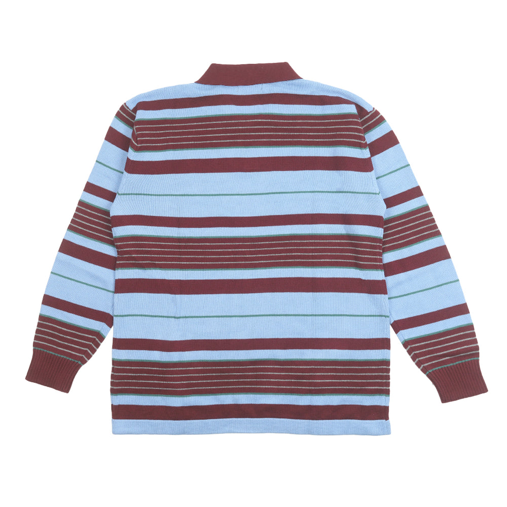 Rugby Polo Maroon / Blue