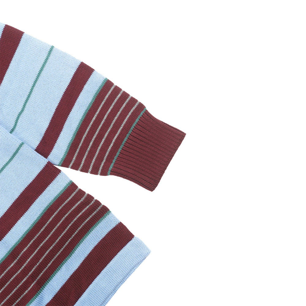 Rugby Polo Maroon / Blue