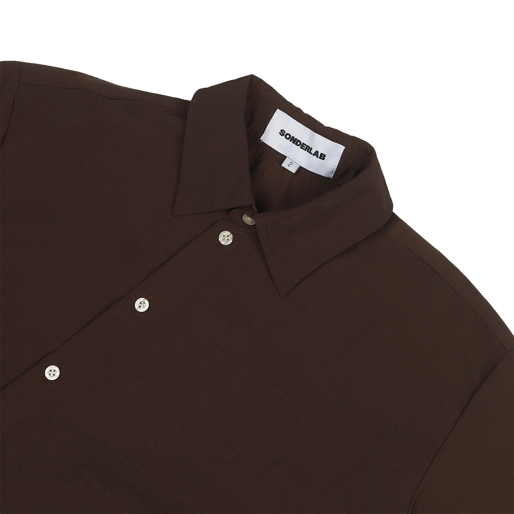 NYLON TWISTED BOXY SHIRT