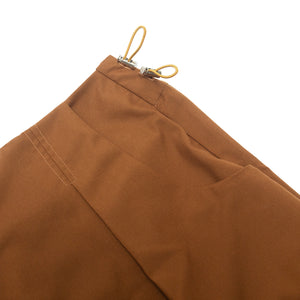 SIDE PLEATED SKORT BROWN