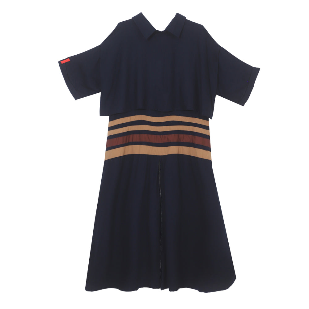 2 SIDED LOOSE DRESS NAVY