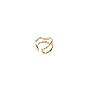 DOUBLE WAVE RING GOLD