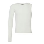 ONE SLEEVE BASIC T-SHIRT WHITE