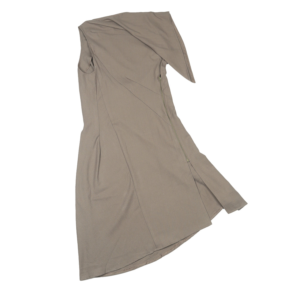 Khiso Asymmetrical Knot Dress Taupe