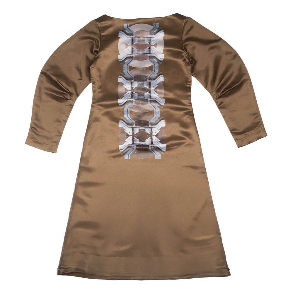 Khorr Body Concious Dress Burnt Olive