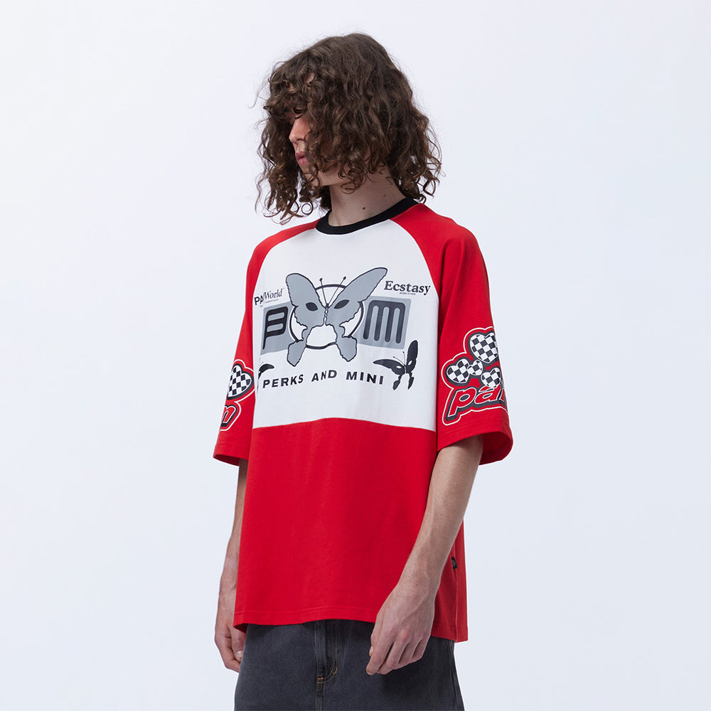 RACER CONTRAST SS TEE MULTI