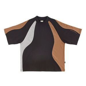 P. WORLD PANEL MOCK NECK SS TEE