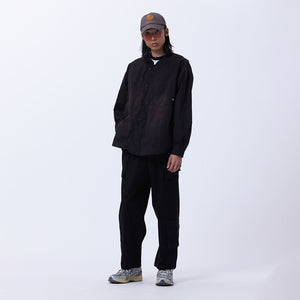 NEW FORMS BUTTON UP OVERSHIRT BLACK