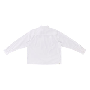 FLOW BUTTON UP LS SHIRT WHITE