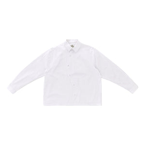 FLOW BUTTON UP LS SHIRT WHITE