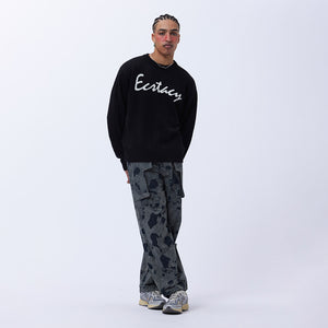 ECSTACY CREW NECK KNIT BLACK