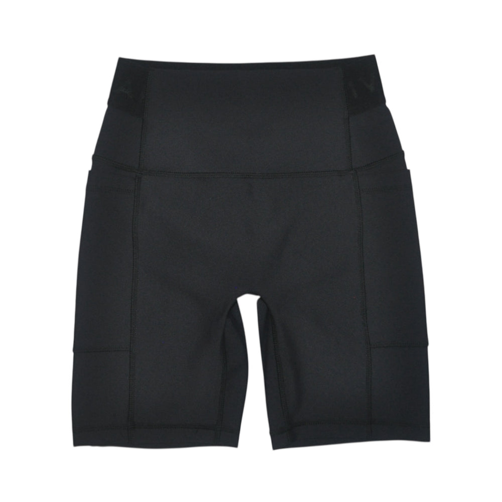 PANEL BIKER SHORT WITH POCKET BLACK