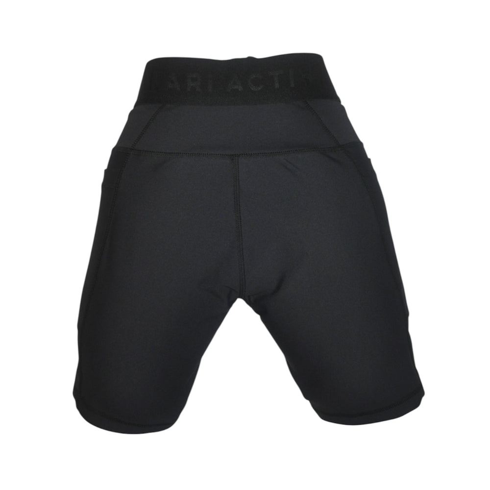 PANEL BIKER SHORT WITH POCKET BLACK