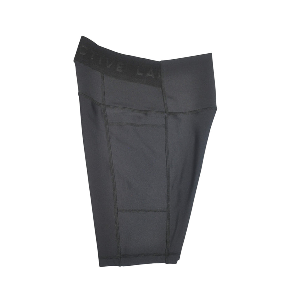 PANEL BIKER SHORT WITH POCKET BLACK