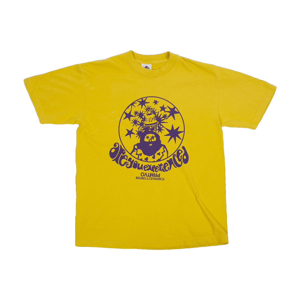 BIG BELL x PRMTVO - 'ARE YOU EXPERIENCED' SS TEE YELLOW