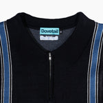 POLO KNIT HALF ZIP BLACK