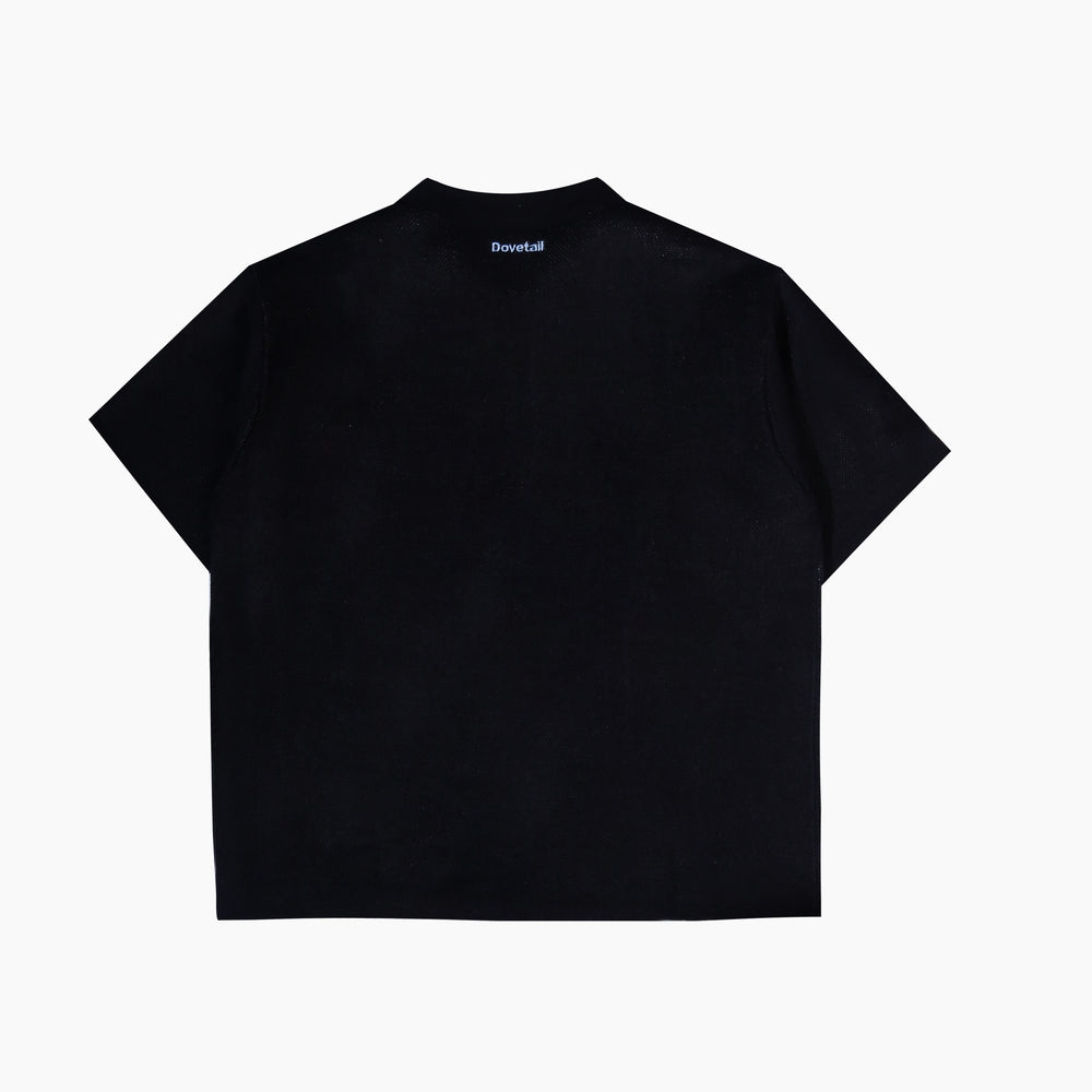 
            
                Load image into Gallery viewer, POLO KNIT HALF ZIP BLACK
            
        