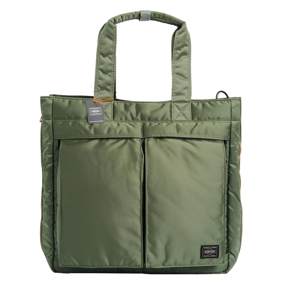 TANKER 2WAY TOTE BAG SAGE GREEN