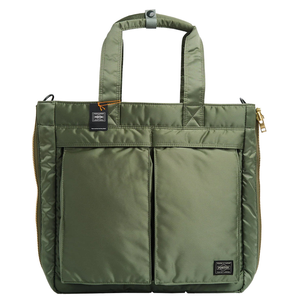 TANKER 2WAY TOTE BAG SAGE GREEN